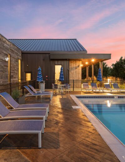 Swimming Pool With Chairs